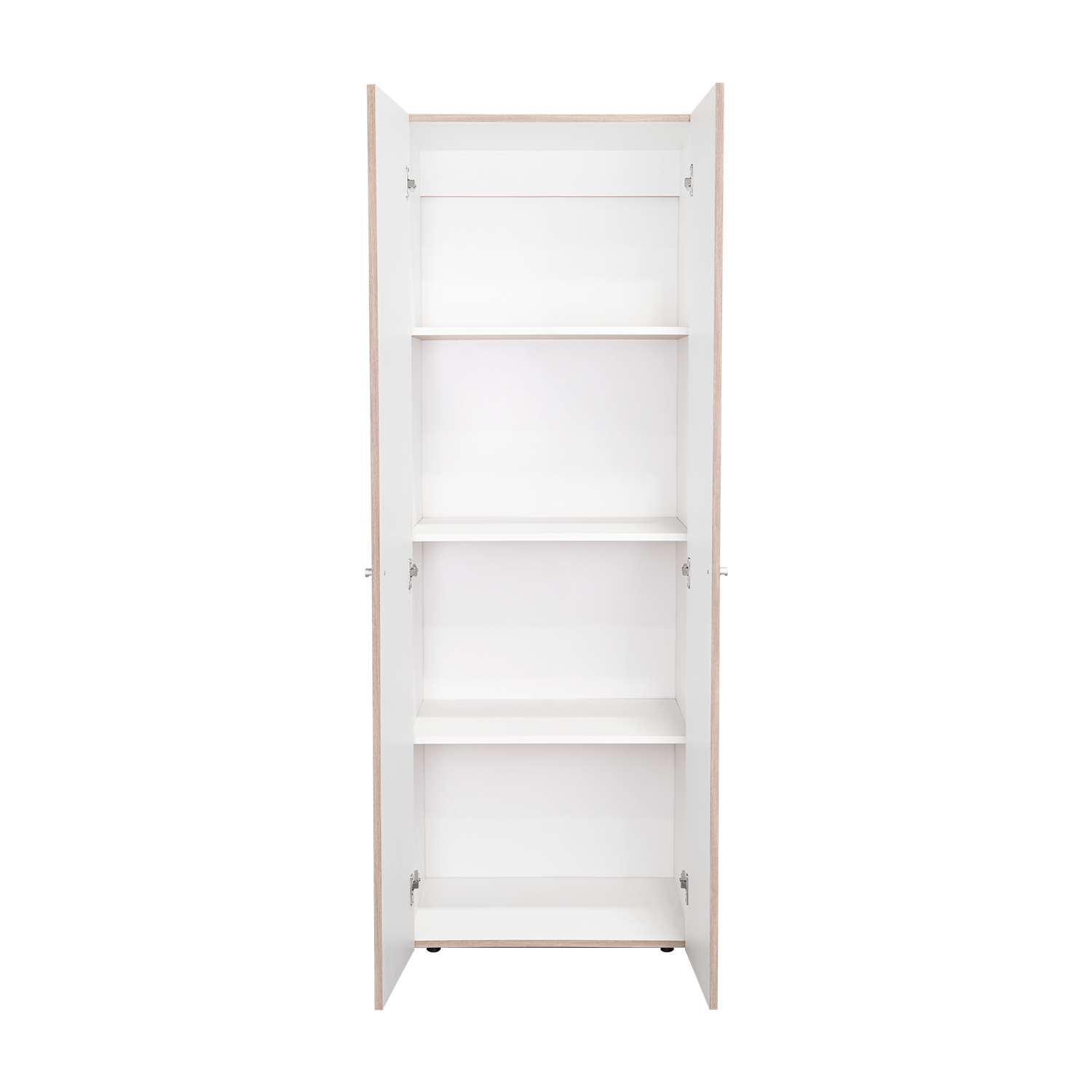 Closet Beico, Positano y Blanco Duqueza, Con Dos Puertas Abatibles y Cuatro Entrepaños