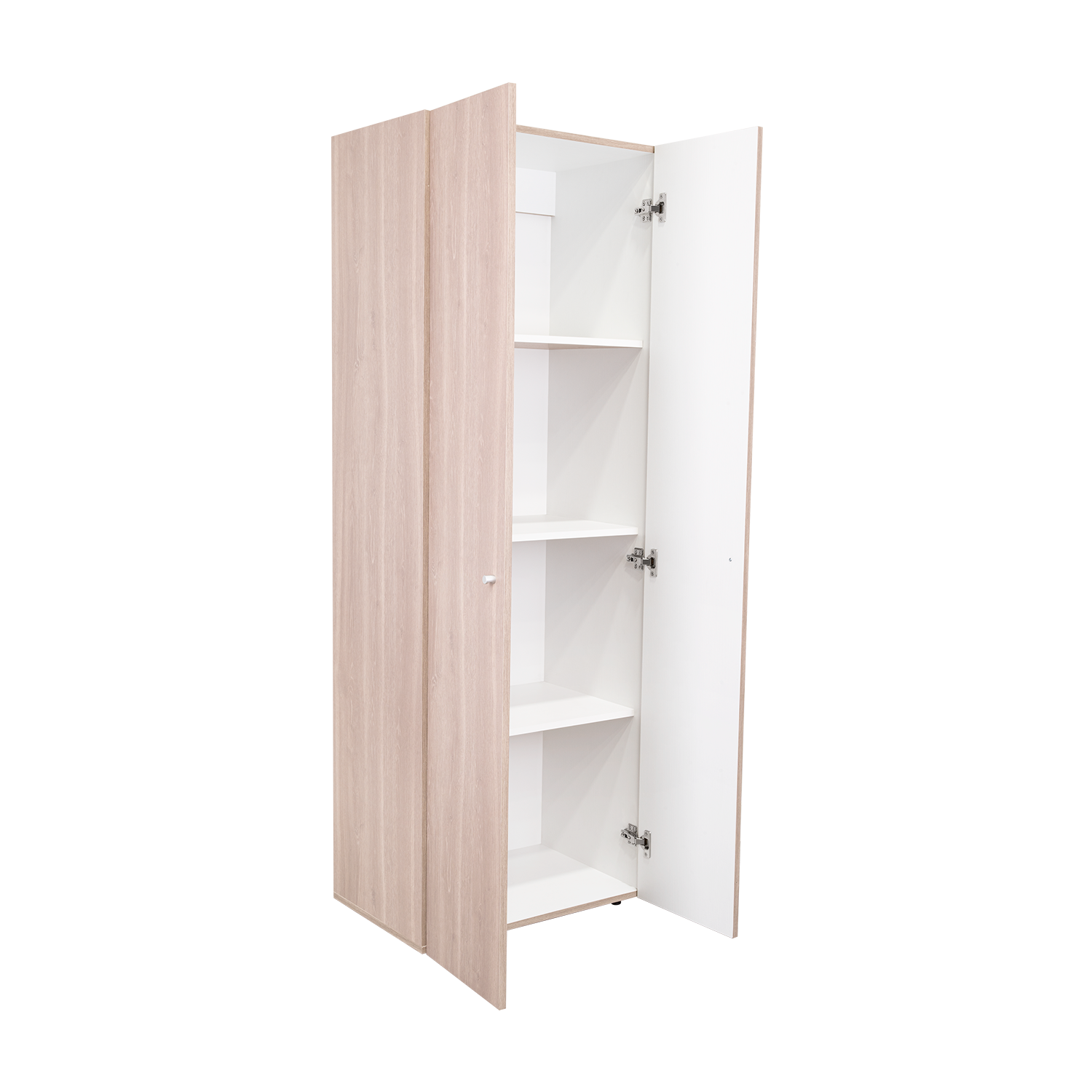 Closet Beico, Positano y Blanco Duqueza, Con Dos Puertas Abatibles y Cuatro Entrepaños