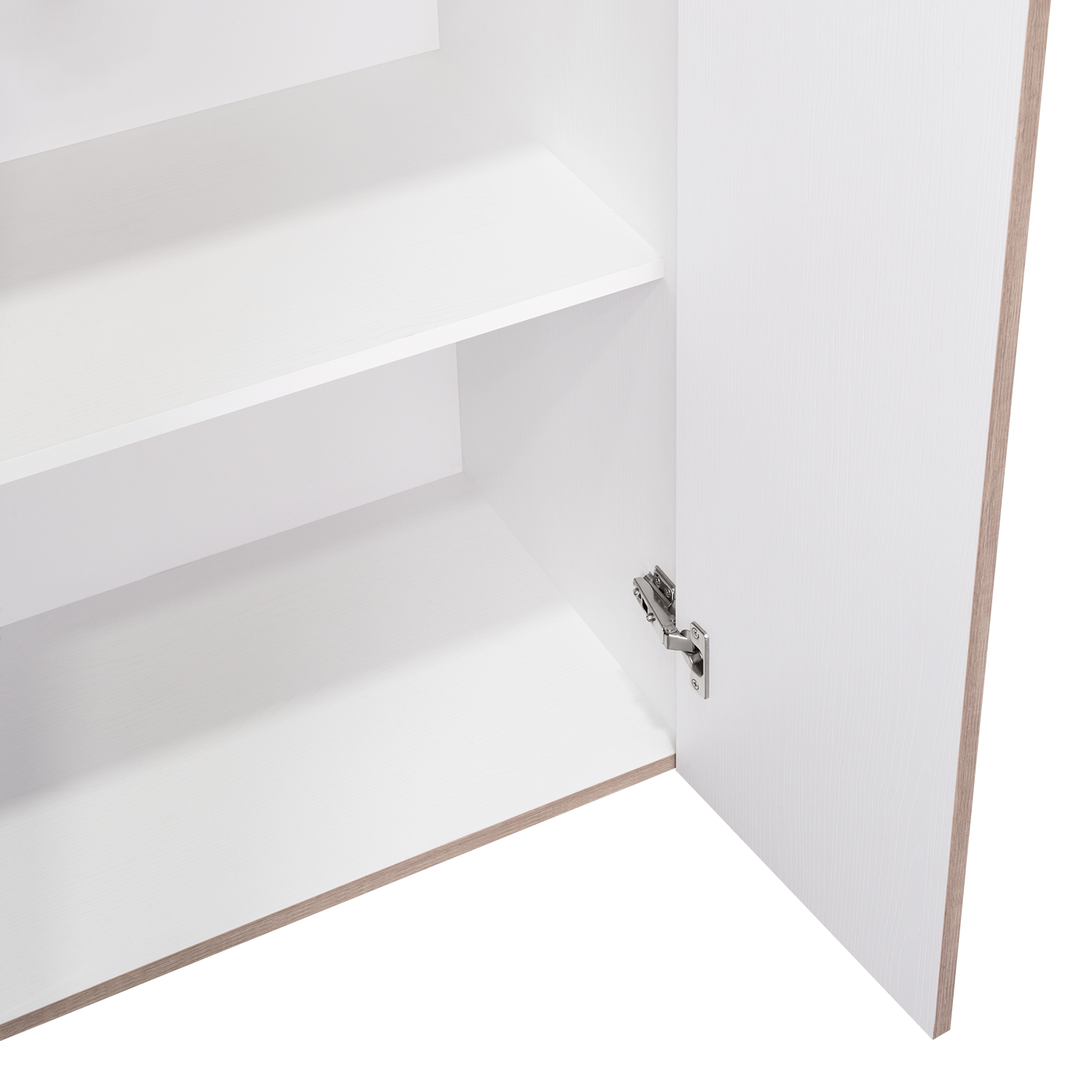 Closet Beico, Positano y Blanco Duqueza, Con Dos Puertas Abatibles y Cuatro Entrepaños