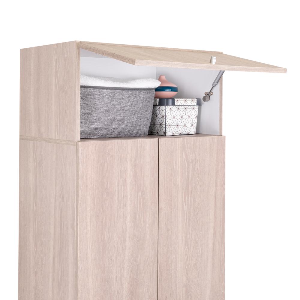 Complemento para Closet Beico, Bardolino y Blanco Duqueza, Para Adicionar Altura y Compartimiento A Tu Closet