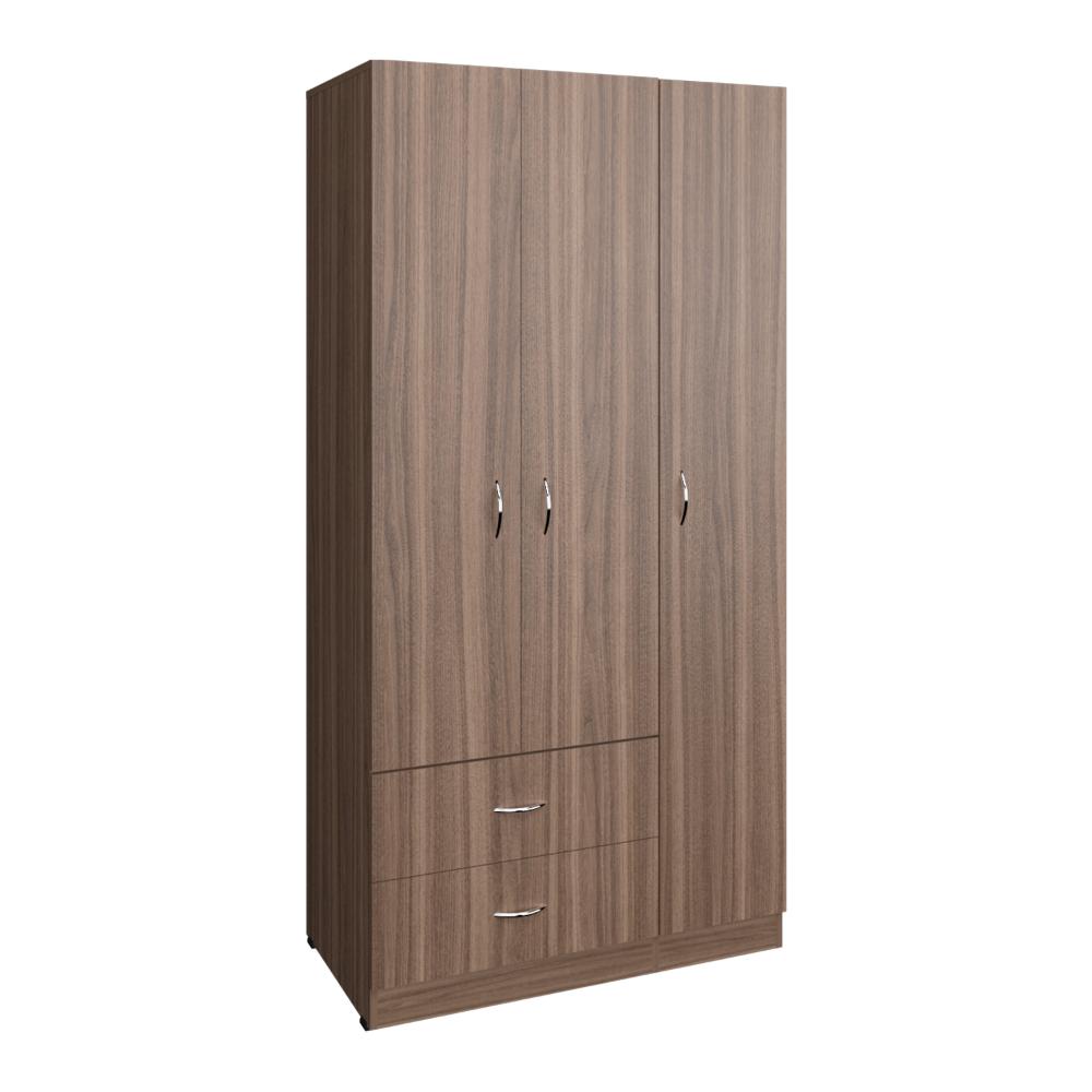 Closet América, Avellana y Blanco, Con Dos Cajones y Variedad De Entrepaños