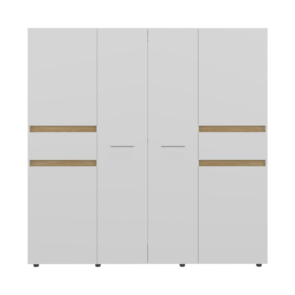 Closet Grande Imperial 200x200 Blanco y Fresno Europeo