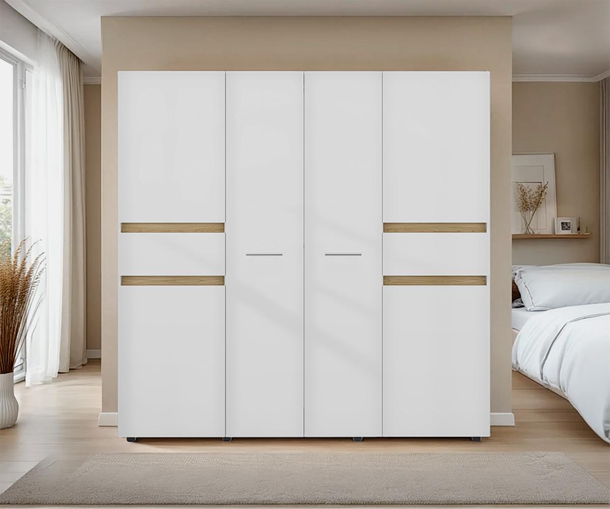 Closet Grande Imperial 200x200 Blanco y Fresno Europeo