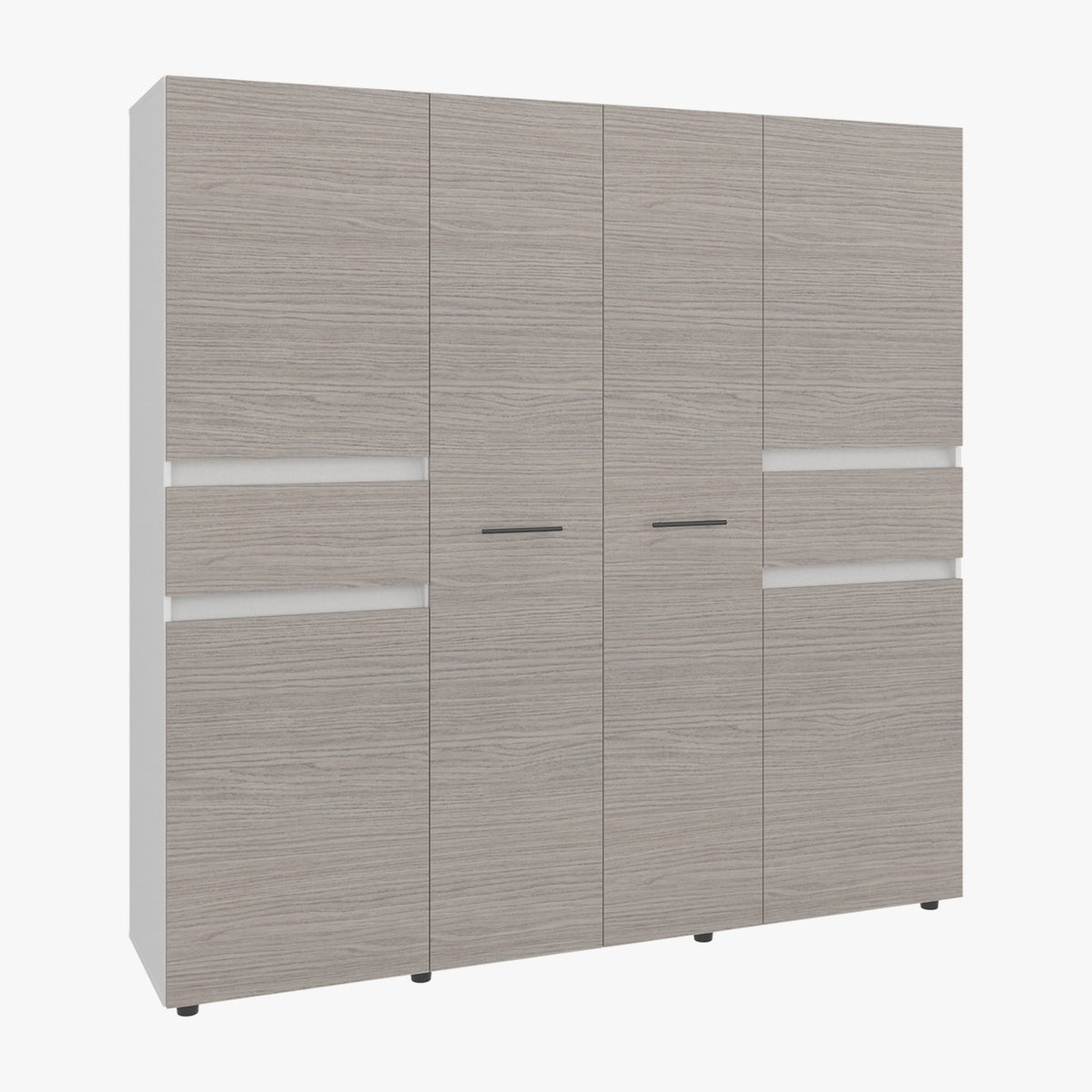 Clóset Grande Imperial 200x200, Blanco Duqueza Y Positano