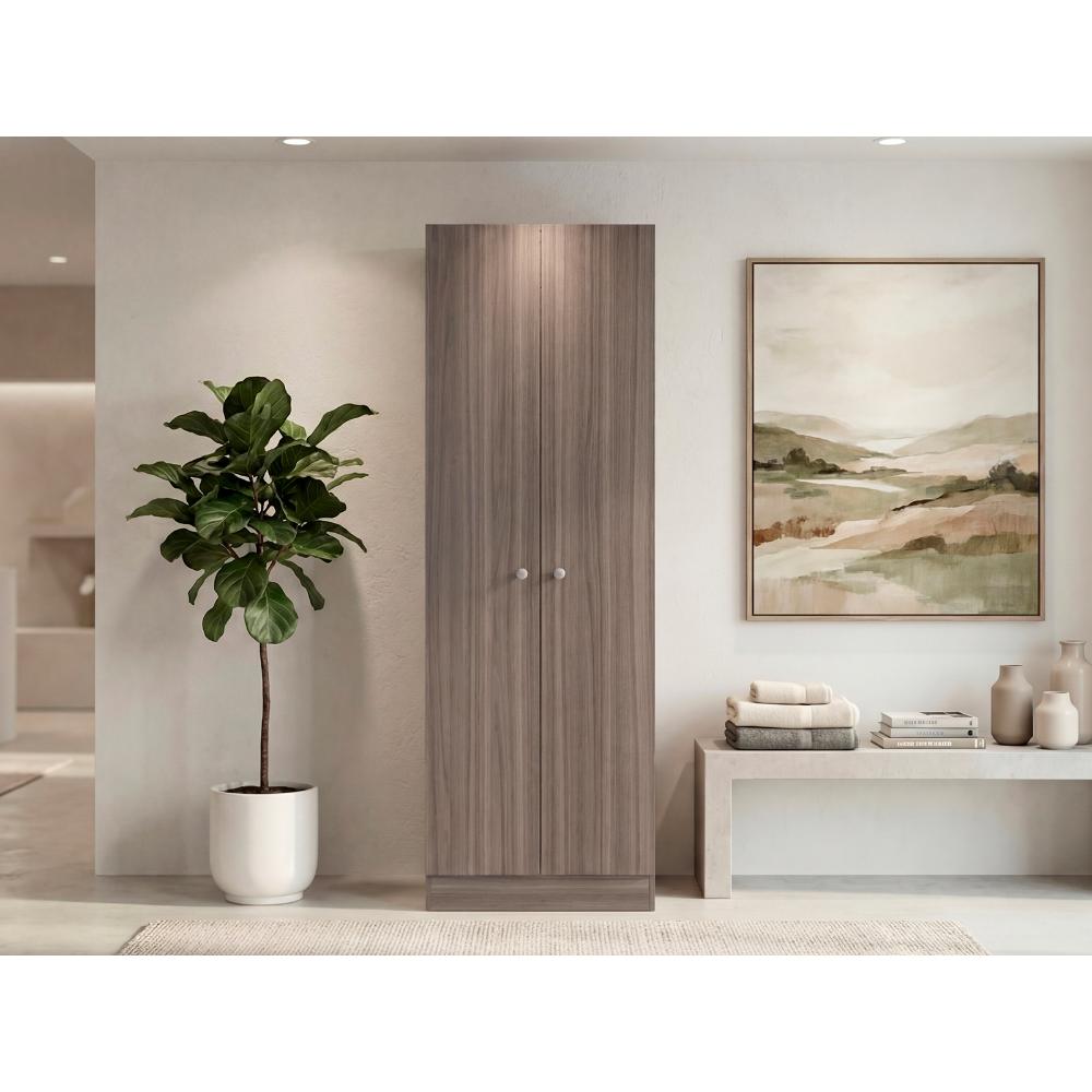 Closet Ainara, Avellana y Blanco, Con Cinco Entrepaños