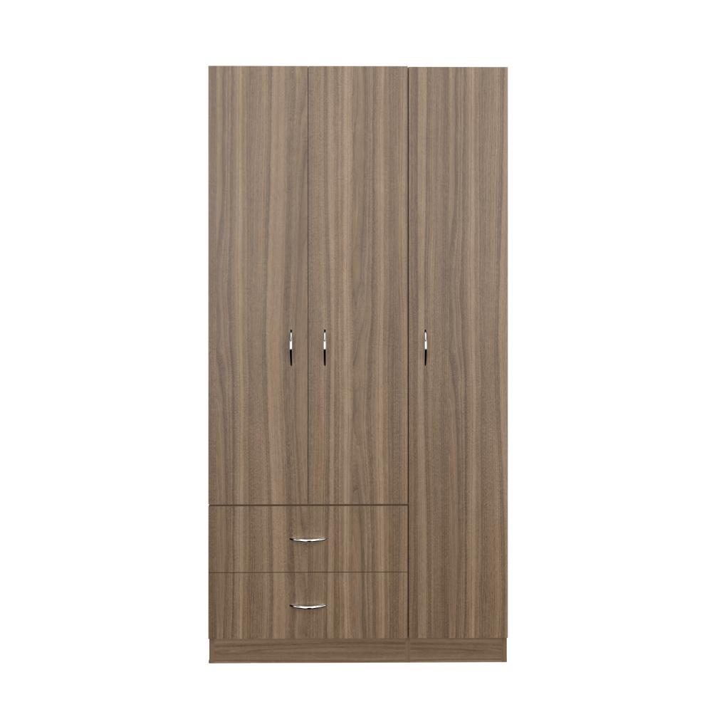 Closet América, Avellana y Blanco, Con Dos Cajones y Variedad De Entrepaños