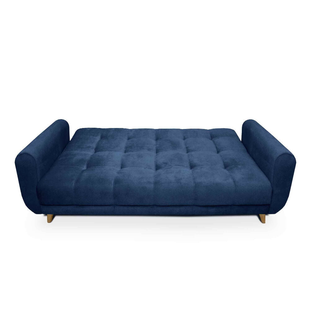 Sala Clic Clac Archer tela azul y gris