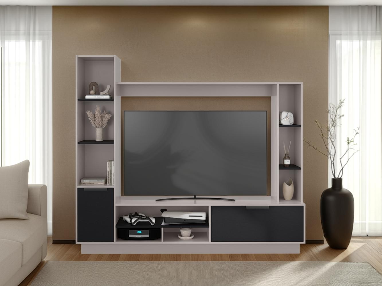 Mesa para Tv Marsel, Capri y Wengue, Para Televisor para 60 Pulgadas