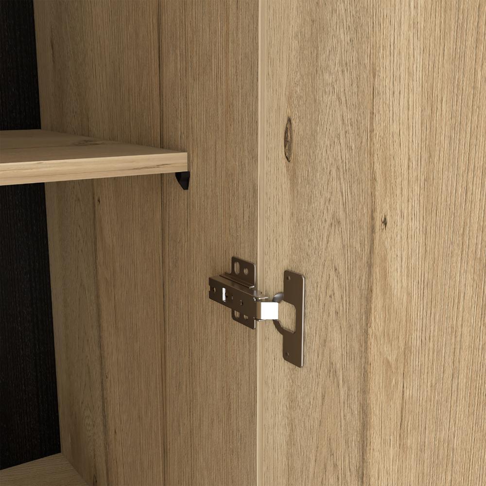 Closet América, Café Claro y Wengue, Con Dos Cajones y Variedad De Entrepaños ZF