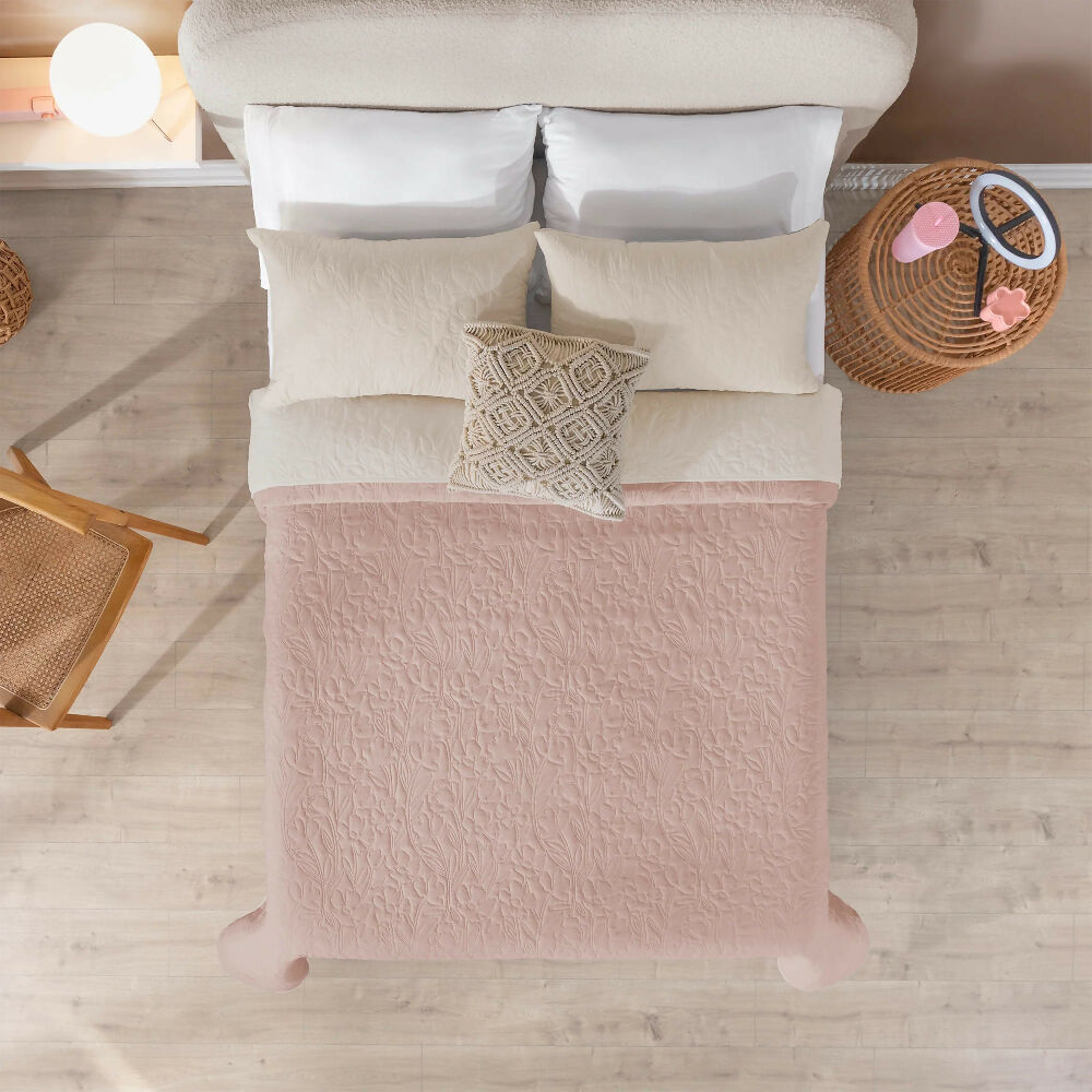 Edredón Novo Rose, para Cama King, 2 Vistas