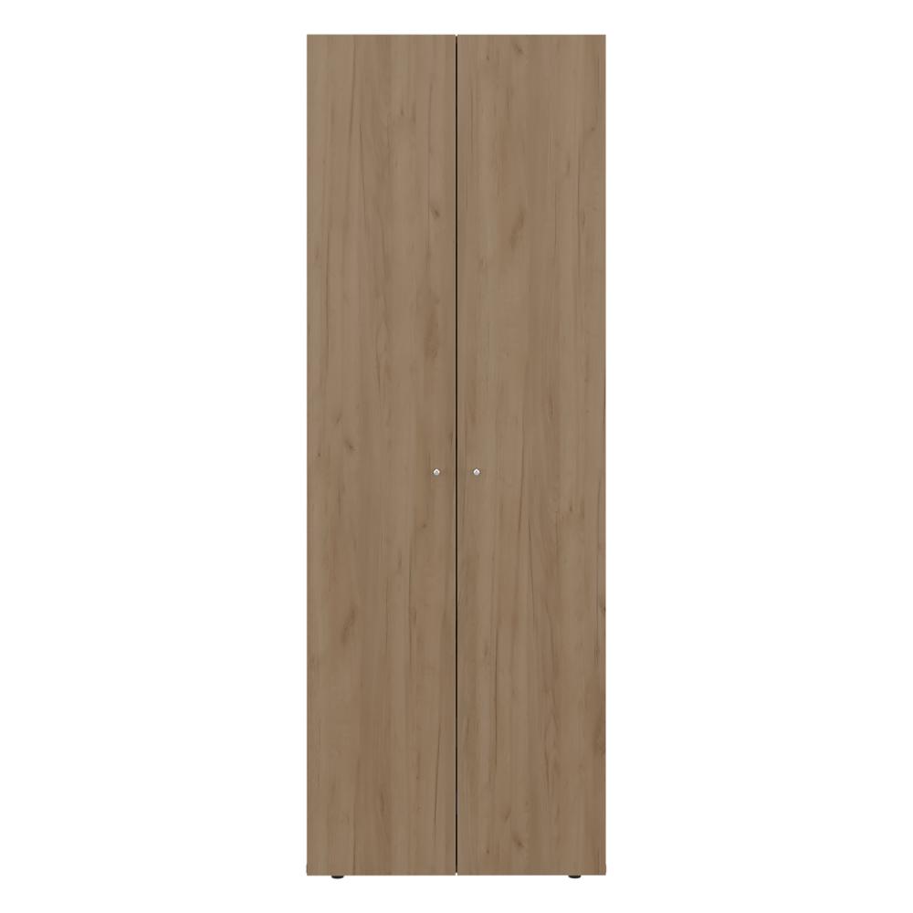 Closet Beico, Fresno Europeo y Blanco Duqueza, con dos Puertas Abatibles y cuatro entrepaños ZF