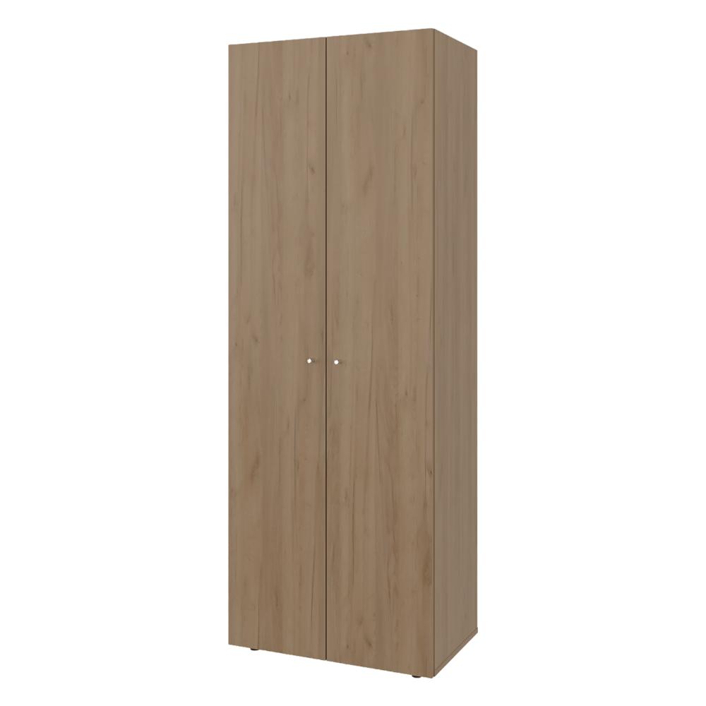 Closet Beico, Fresno Europeo y Blanco Duqueza, con dos Puertas Abatibles y cuatro entrepaños ZF