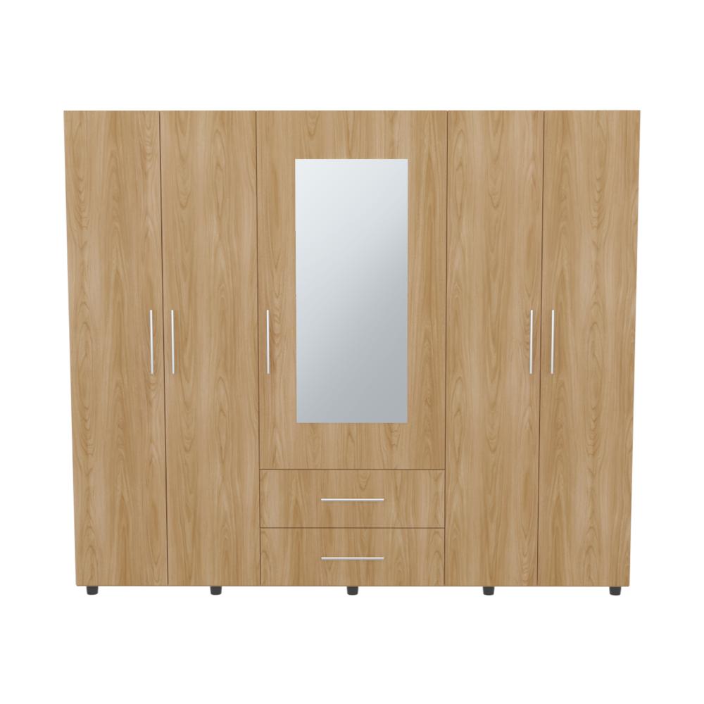 Closet Grays, Fresno Europeo y Blanco Duqueza, puerta con Espejo