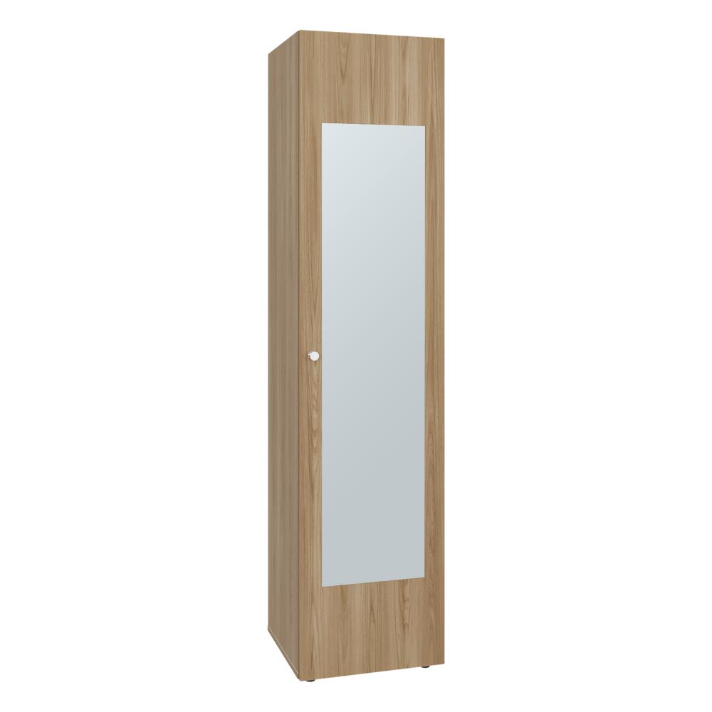 Closet Alma, Fresno Europeo Y Blanco, Con Espejo, una puerta abatible variedad de entrepaños ZF
