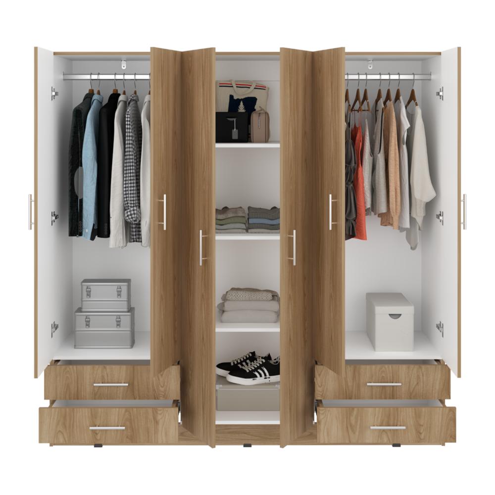 Closet Petunia, Fresno Europeo y Blanco, Con Cuatro Organizadores