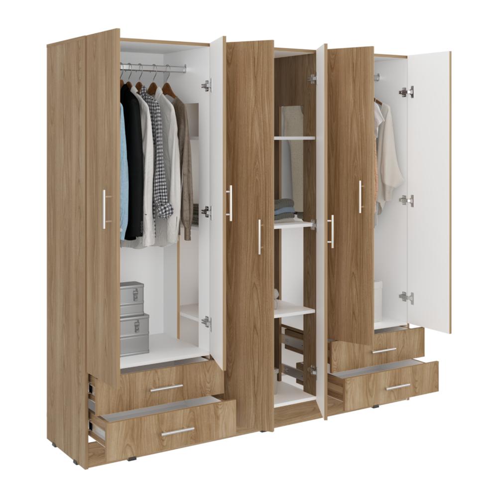 Closet Petunia, Fresno Europeo y Blanco, Con Cuatro Organizadores