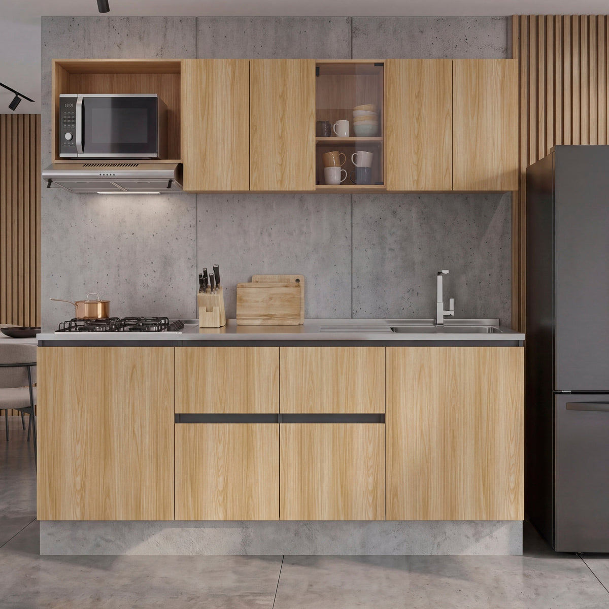 Cocina Amantia 2.10, Fresno Europeo, Derecha sin Meson