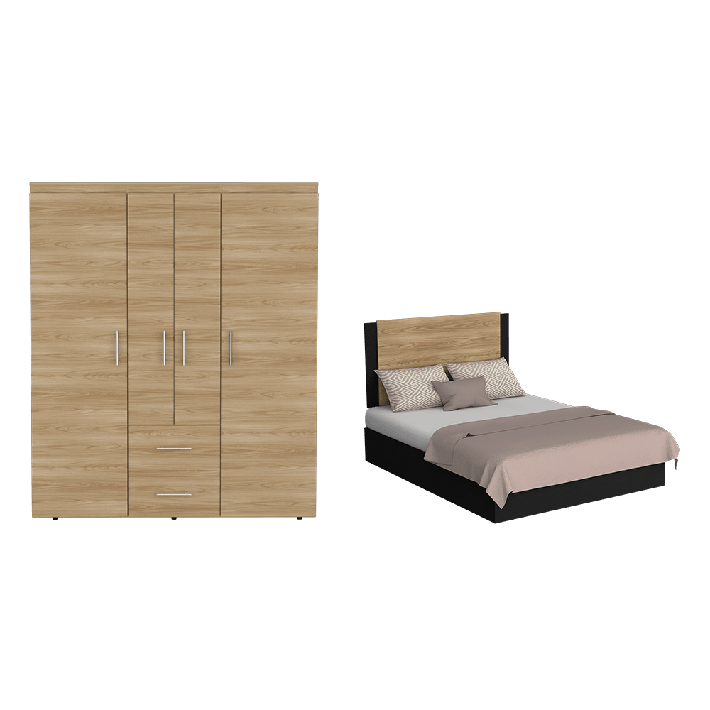 Combo Habitación Clarin, Incluye Clóset y Cabecero