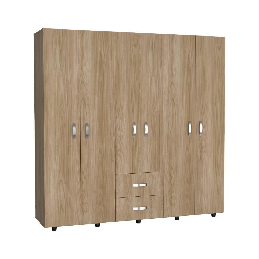 Closet Barin 200, Fresno Europeo y Wengue, Con Seis Puertas Abatibles