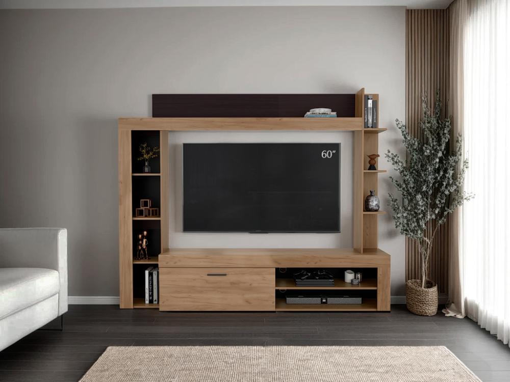 Centro de Entretenimiento Sensi, Kronos Fresno Europeo y Kronos Wengue, tiene capacidad para tv hasta de 75" ZF