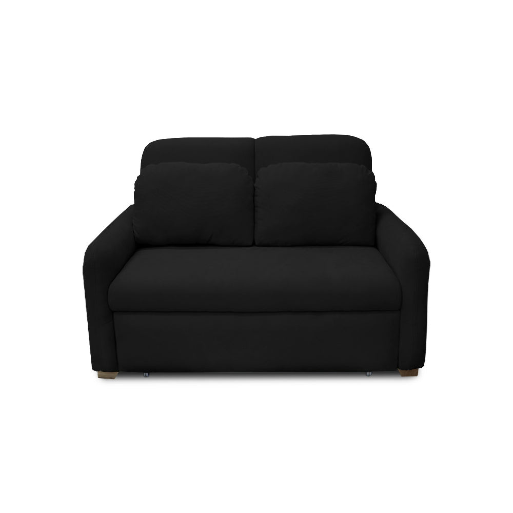 Sofacama Nube Multifuncional Carrito Reclinable Negro + Cojines
