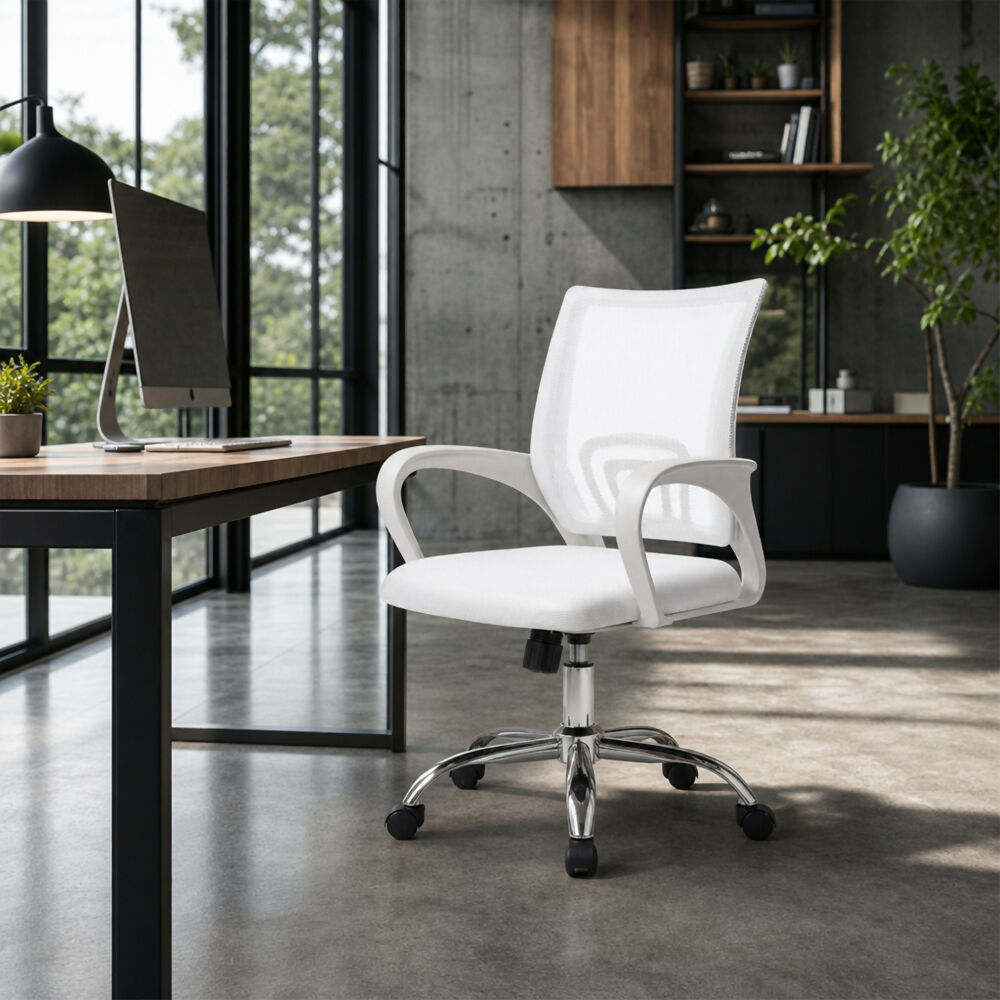 Silla para Oficina Escritorio - OR-3310 Blanca