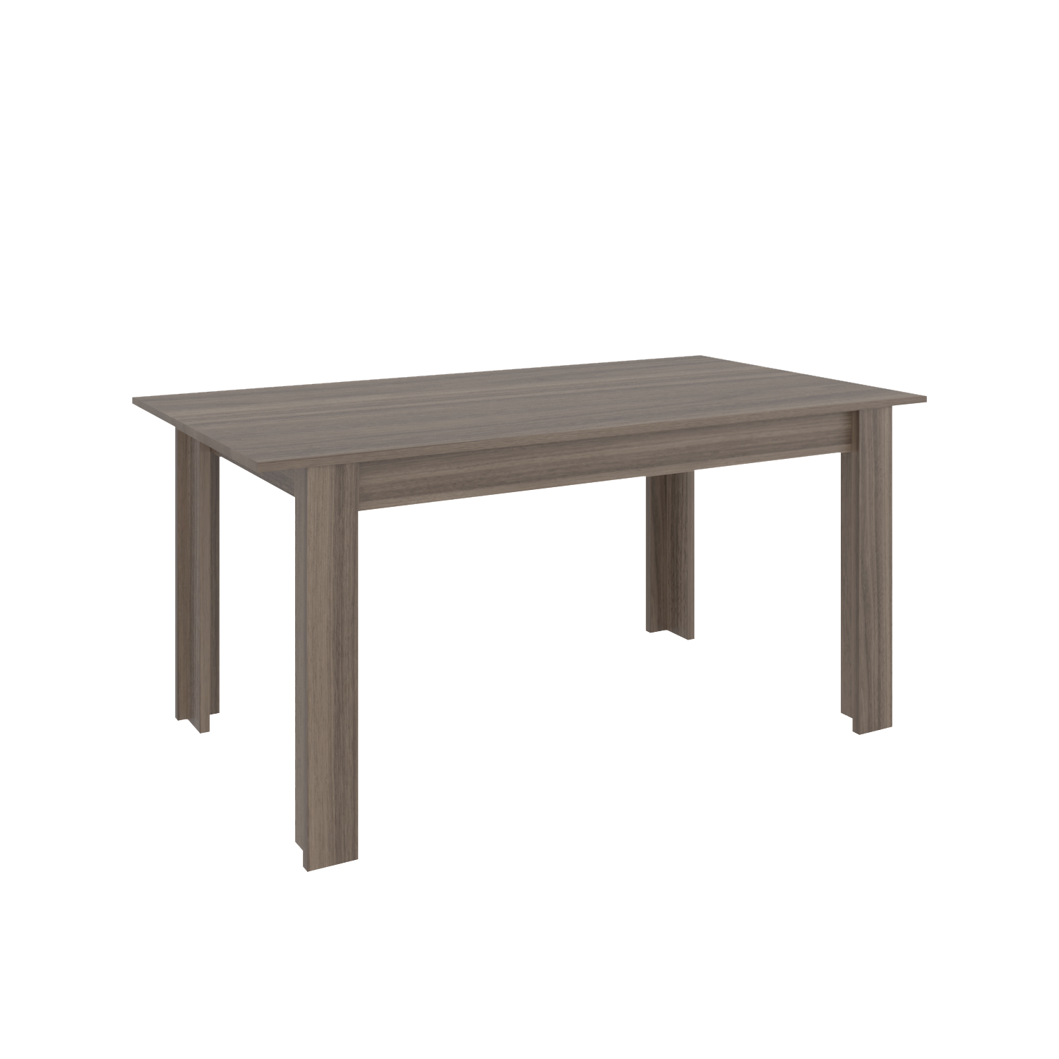 Mesa para Comedor Estrella 160, Avellana, con Espacio para Cuatro Personas, No Incluye Sillas