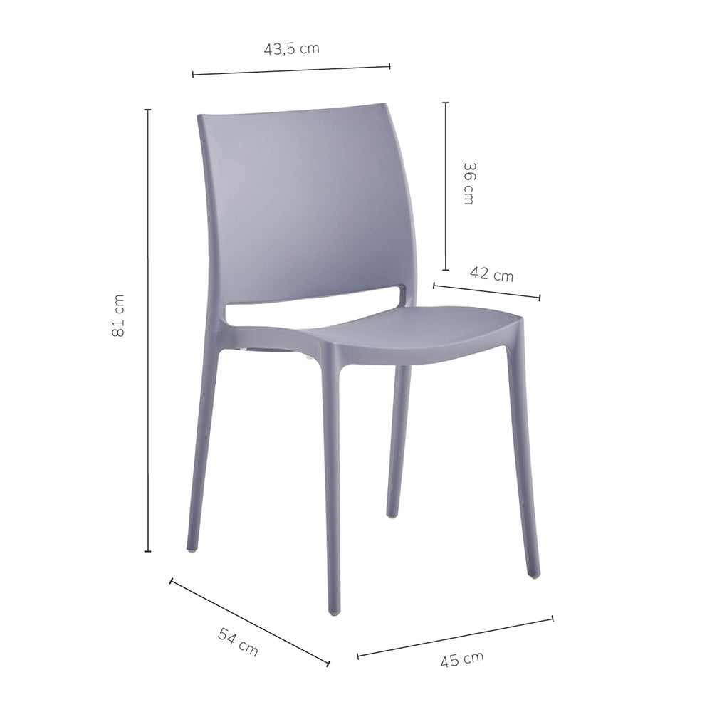 Silla Auxiliar Clásica, Gris