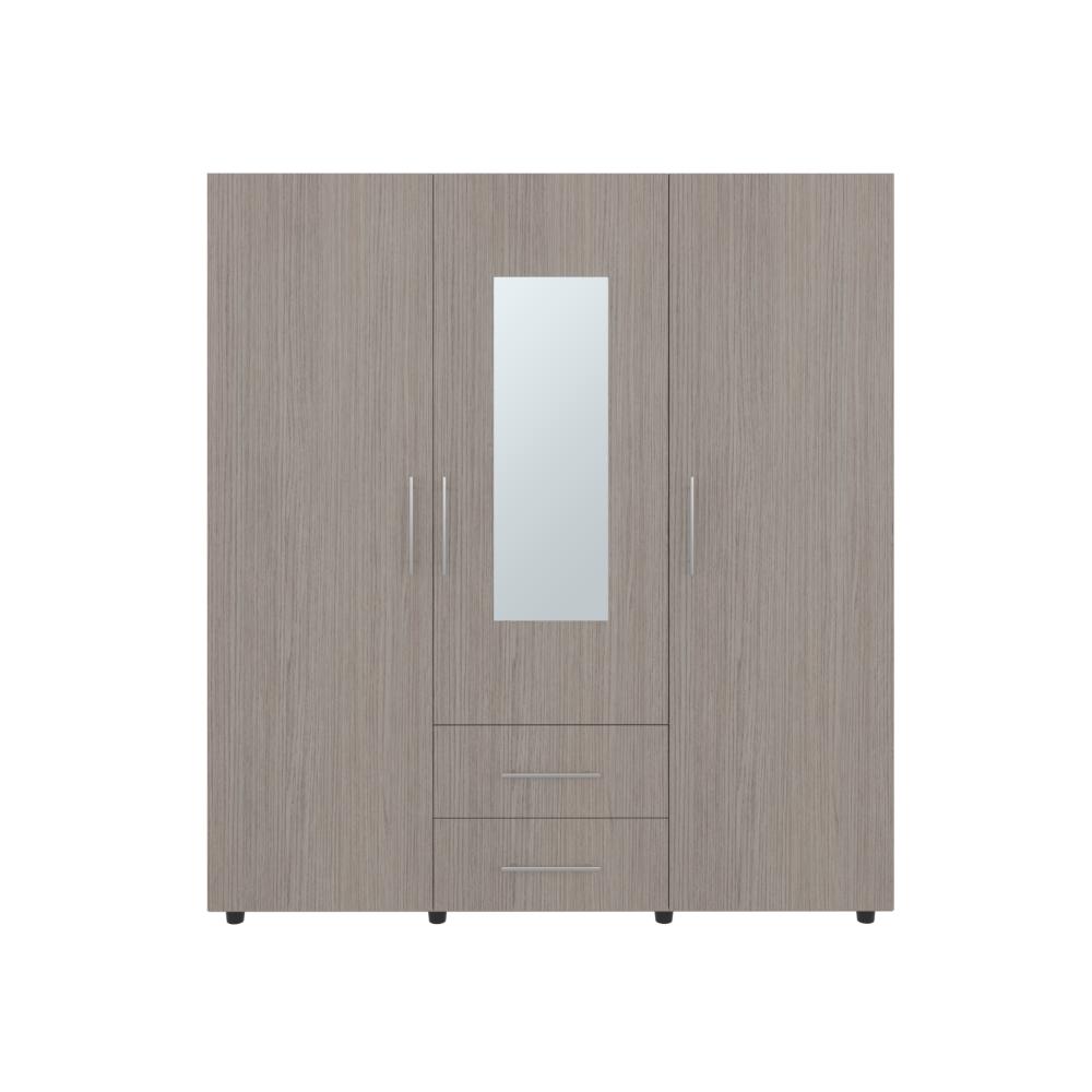 Closet Grays, Positano y Blanco, Puerta Con Espejo