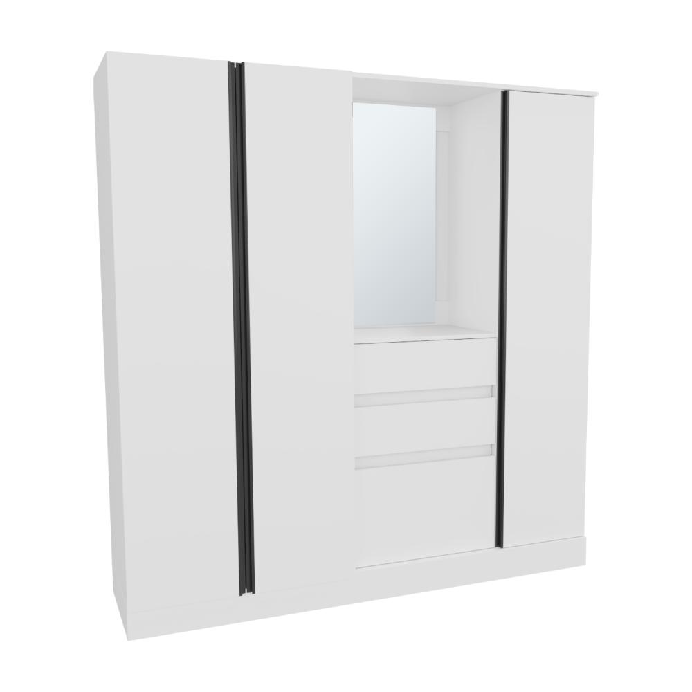 Closet Mouren 177, Blando Duqueza, con Zapaterio Inferior De Puerta Abatible ZF