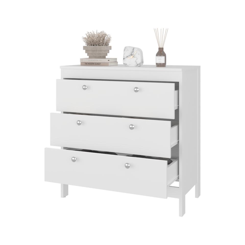 Organizador Newcastle, Blanco, Con tres cajones  ZF