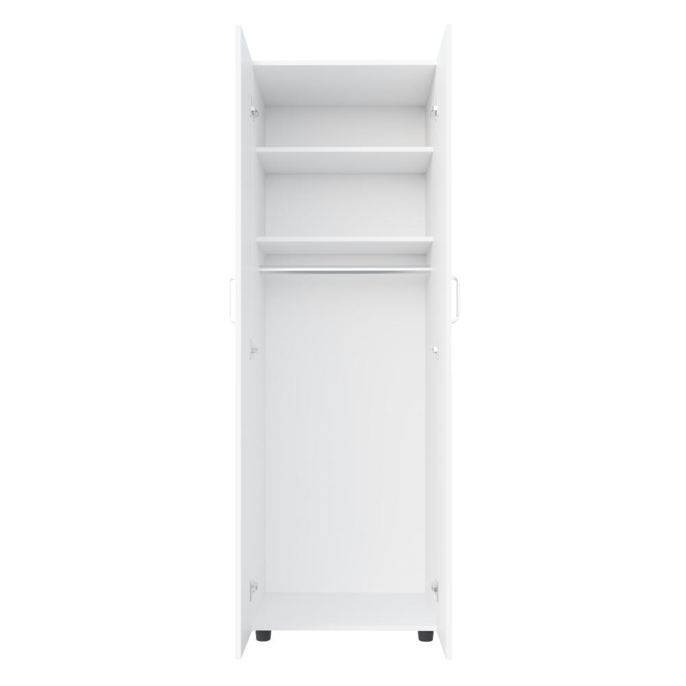 Closet Rayo, Blanco, Con Dos Puertas y Tubo En Su Interior ZF