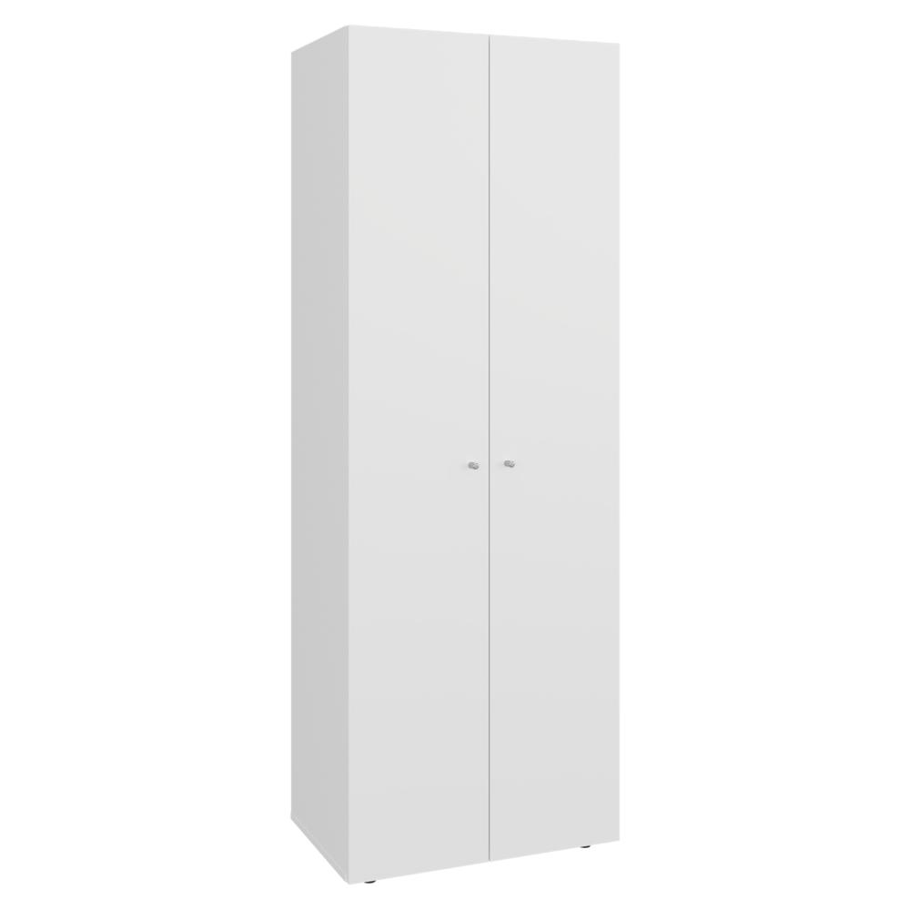 Closet Beico, Blanco Duqueza, con dos Puertas Abatibles y cuatro entrepaños