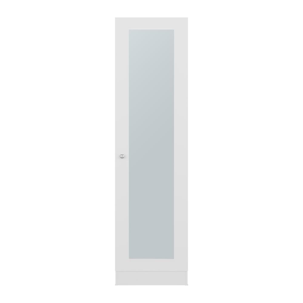 Closet Auxiliar Praga, Blanco Duqueza, incluye espejo y es de facil instalación