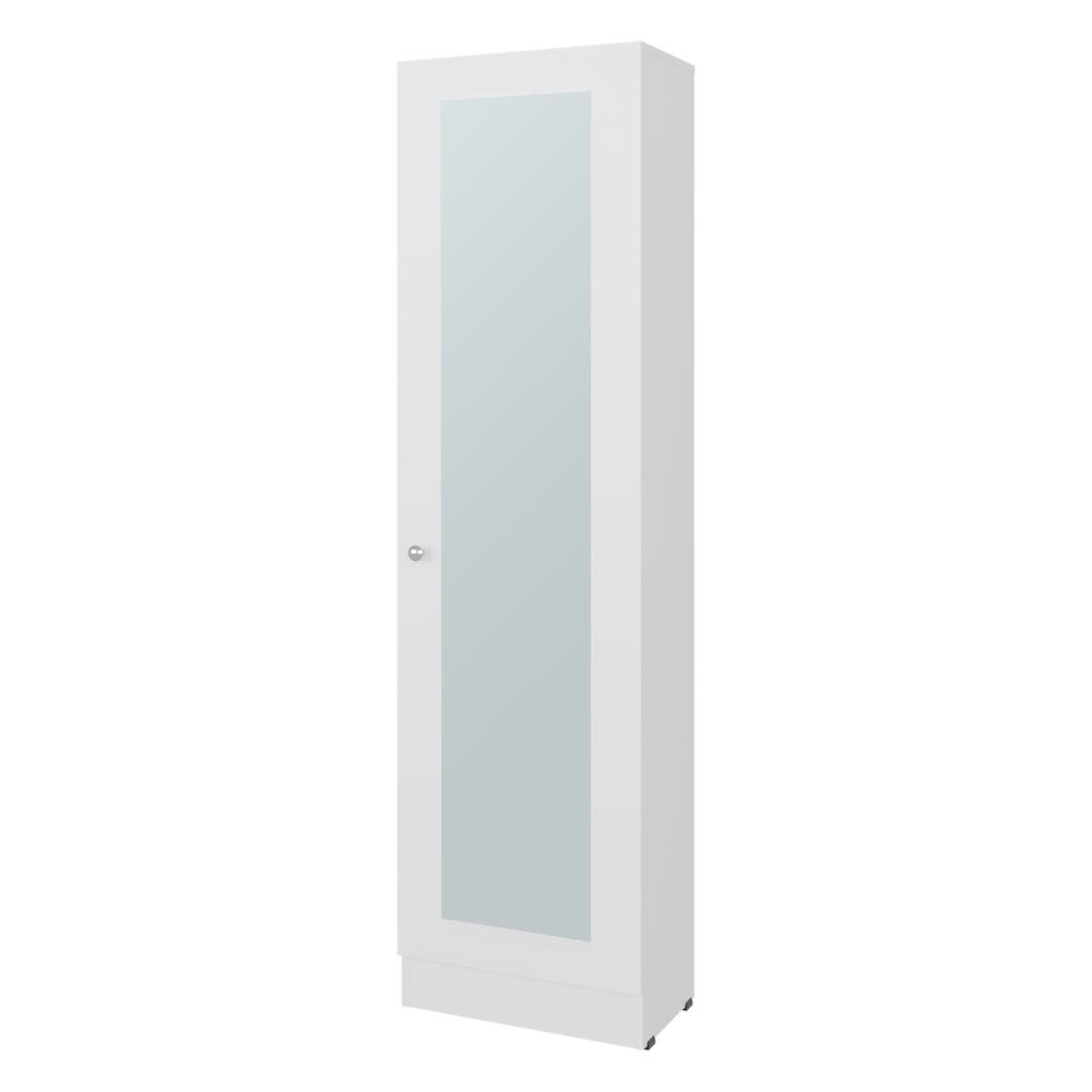 Closet Auxiliar Praga, Blanco Duqueza, incluye espejo y es de facil instalación