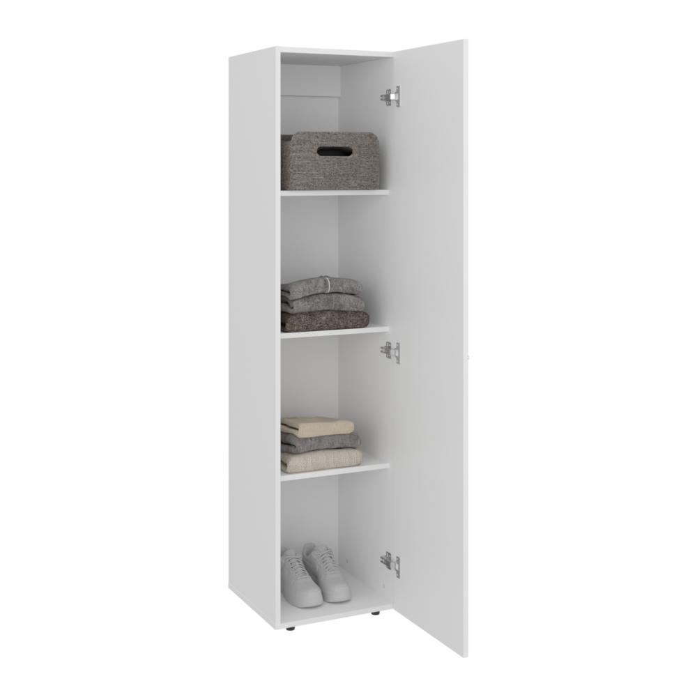 Closet Alma, Blanco Duqueza , Una puerta abatible y entrepaños para guardar ropa ZF