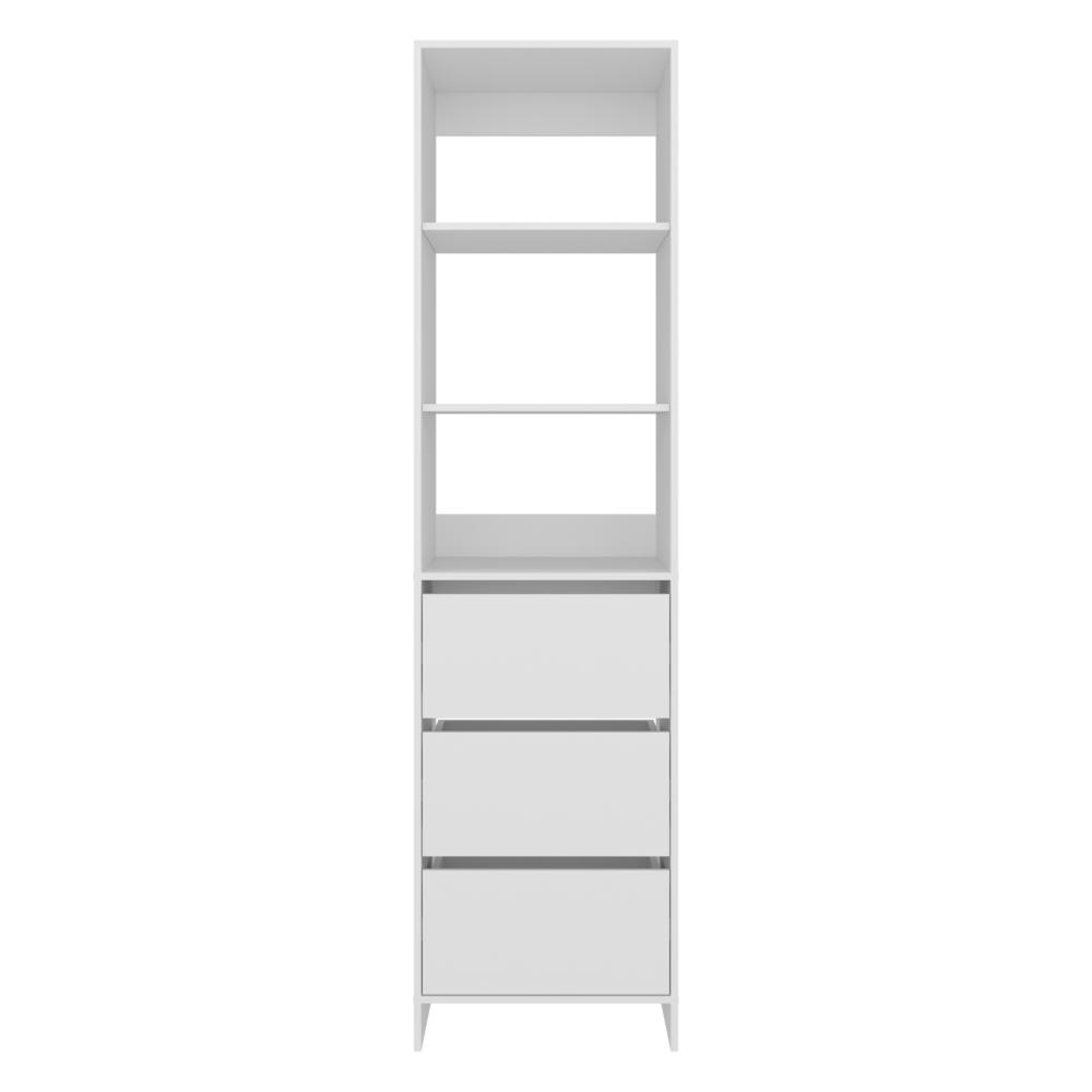Closet Independiente 40, Blanco, con 2 entrepaños y 3 cajones multiusos ZF