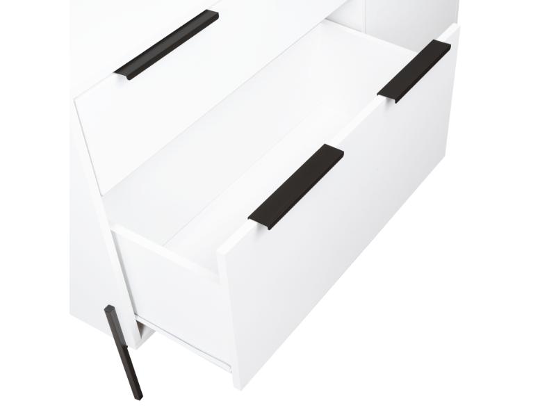 Organizador Midas, Blanco, con cuatro cajones para guardar