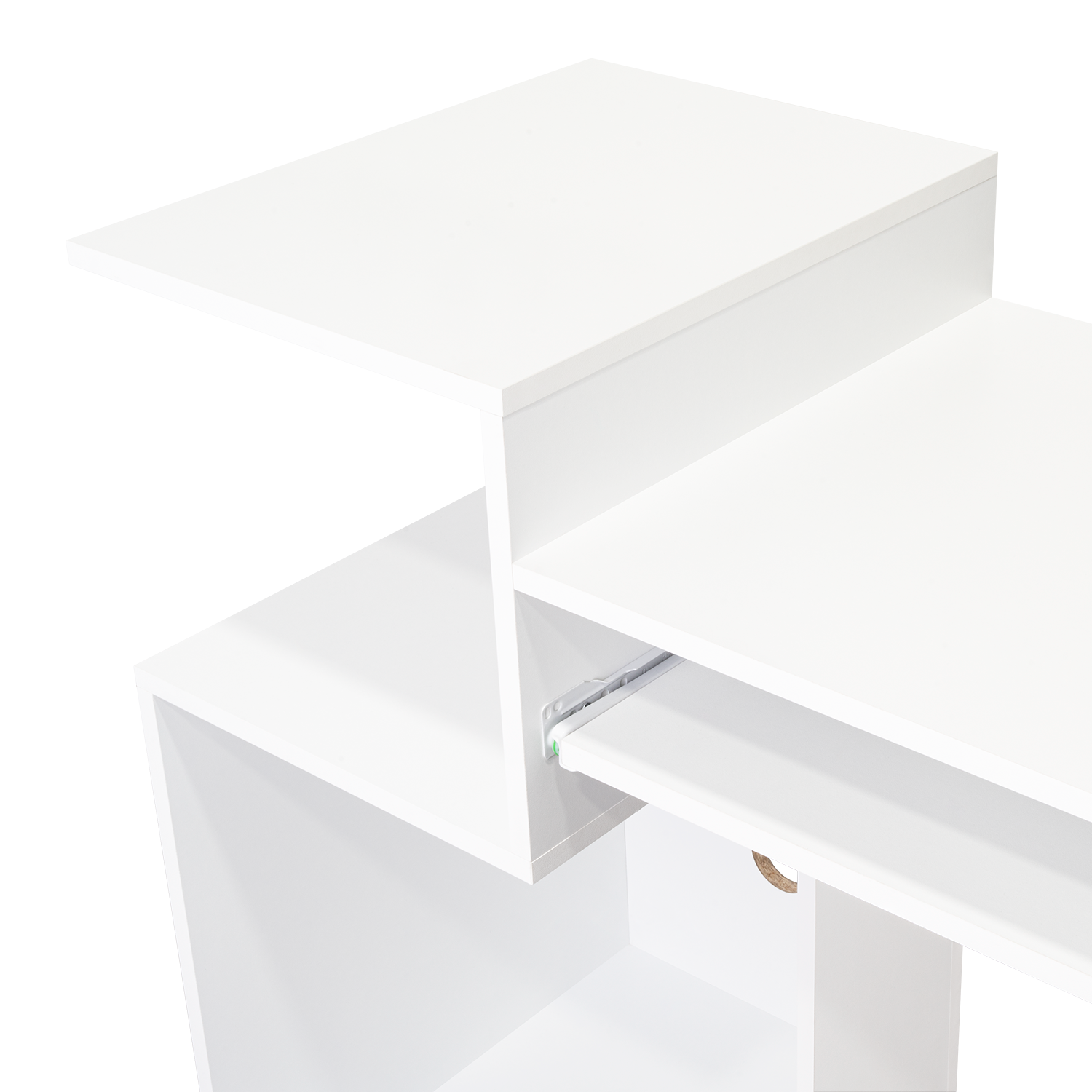 Combo para Oficina Izan, Blanco, Incluye Escritorio y Biblioteca