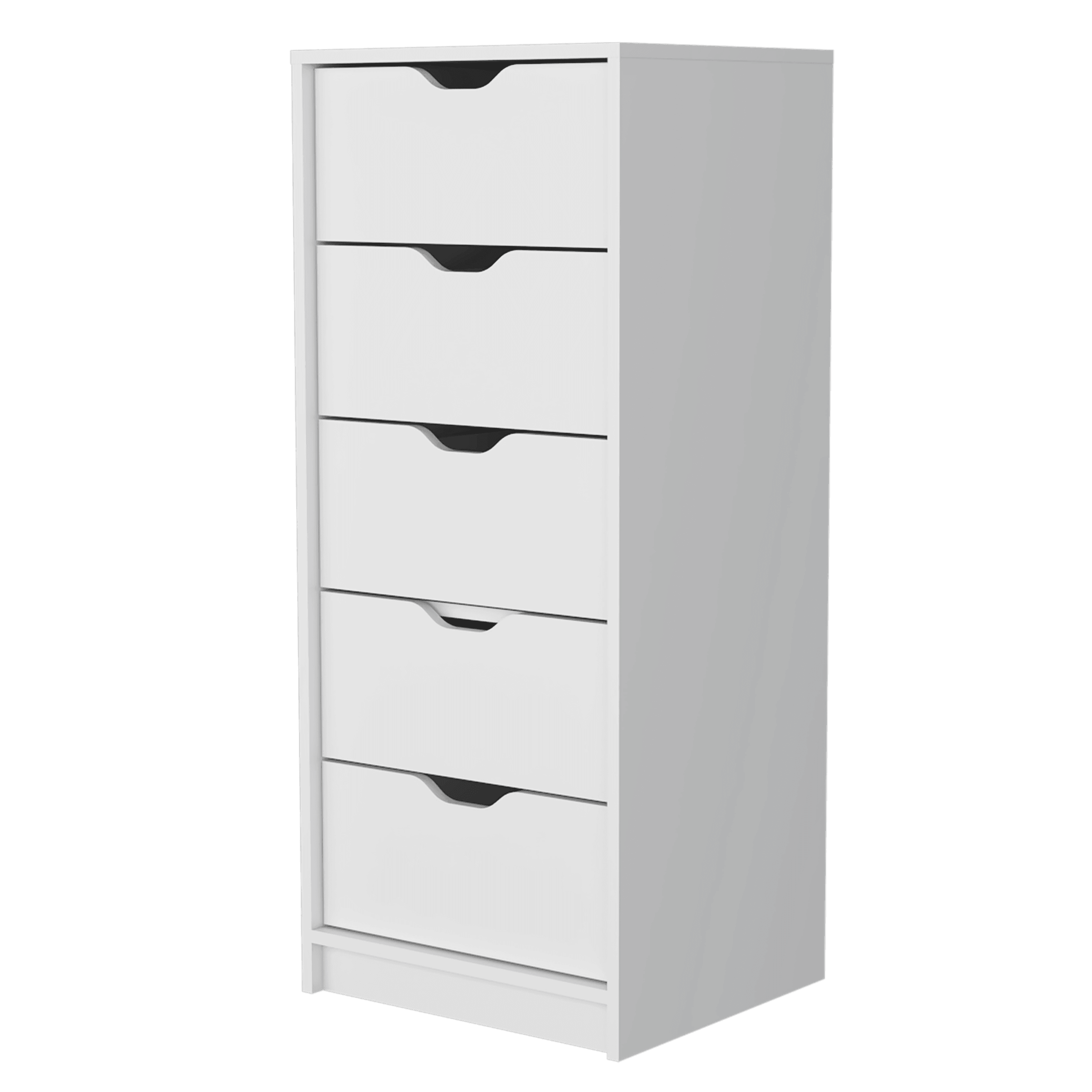 Organizador Brasilia, Blanco, con cinco cajones multiusos deslizables X2