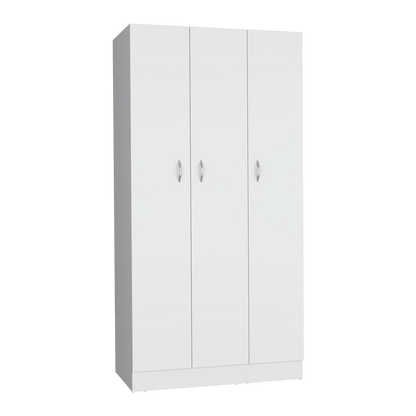 Closet Orbe, Blanco Duqueza, con dos cajones, cuatro entrepaños y tubo cromado ZF - VIRTUAL MUEBLES