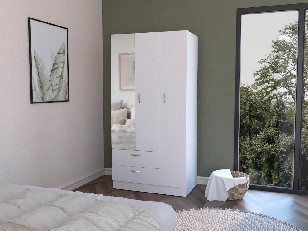 Closet Rivers, Blanco, Con Tubo Para Colgar Prendas ZF
