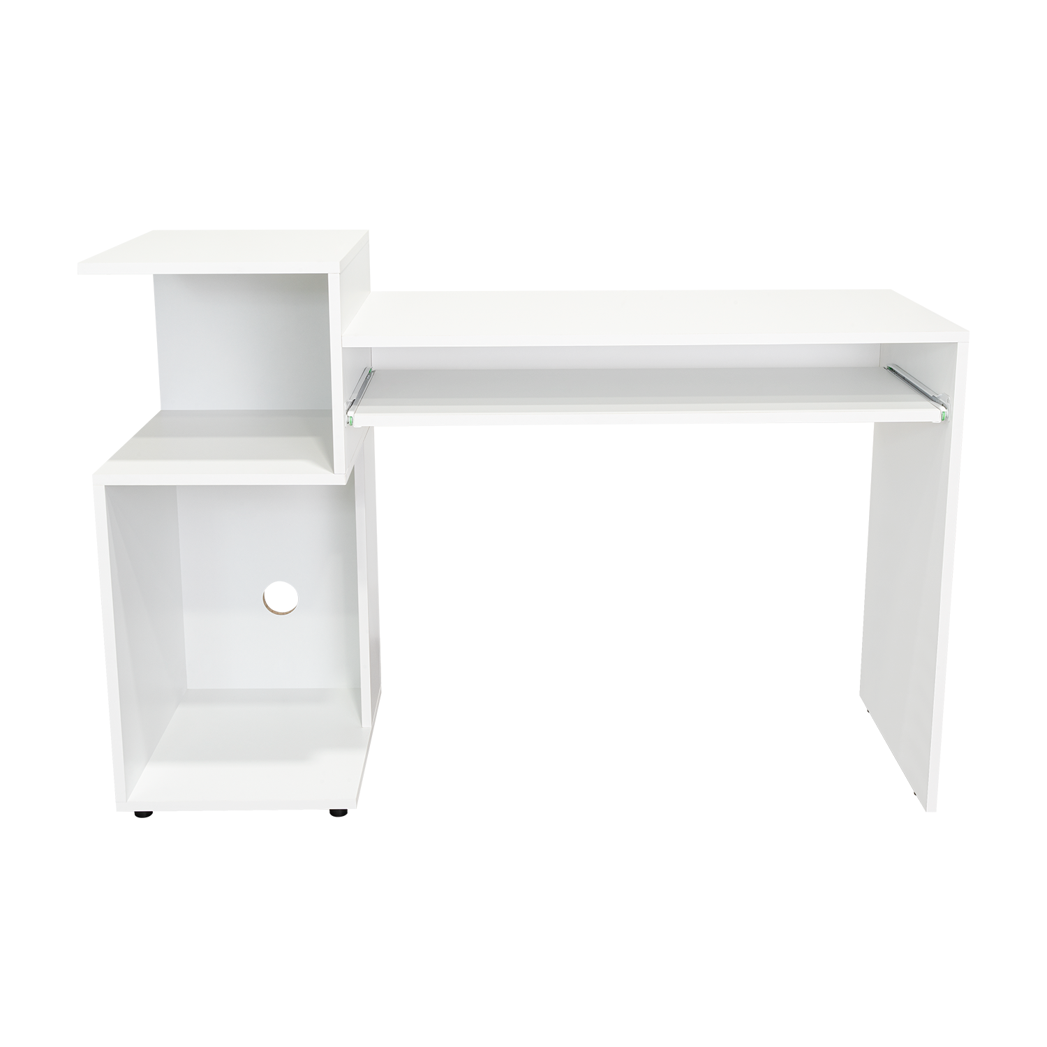 Combo Para Oficina Izan, Blanco, Incluye Escritorio y Biblioteca