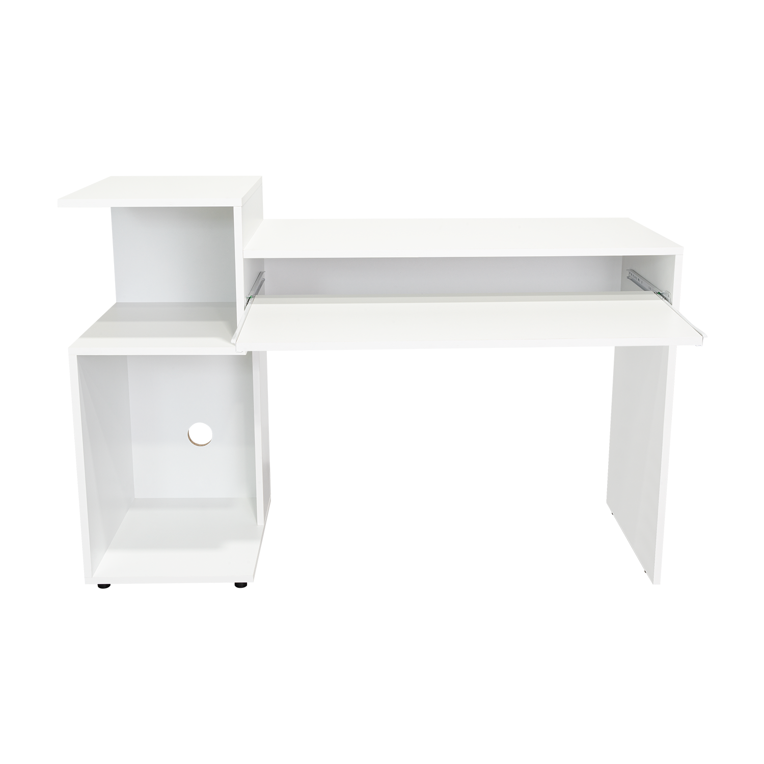 Combo Para Oficina Izan, Blanco, Incluye Escritorio y Biblioteca