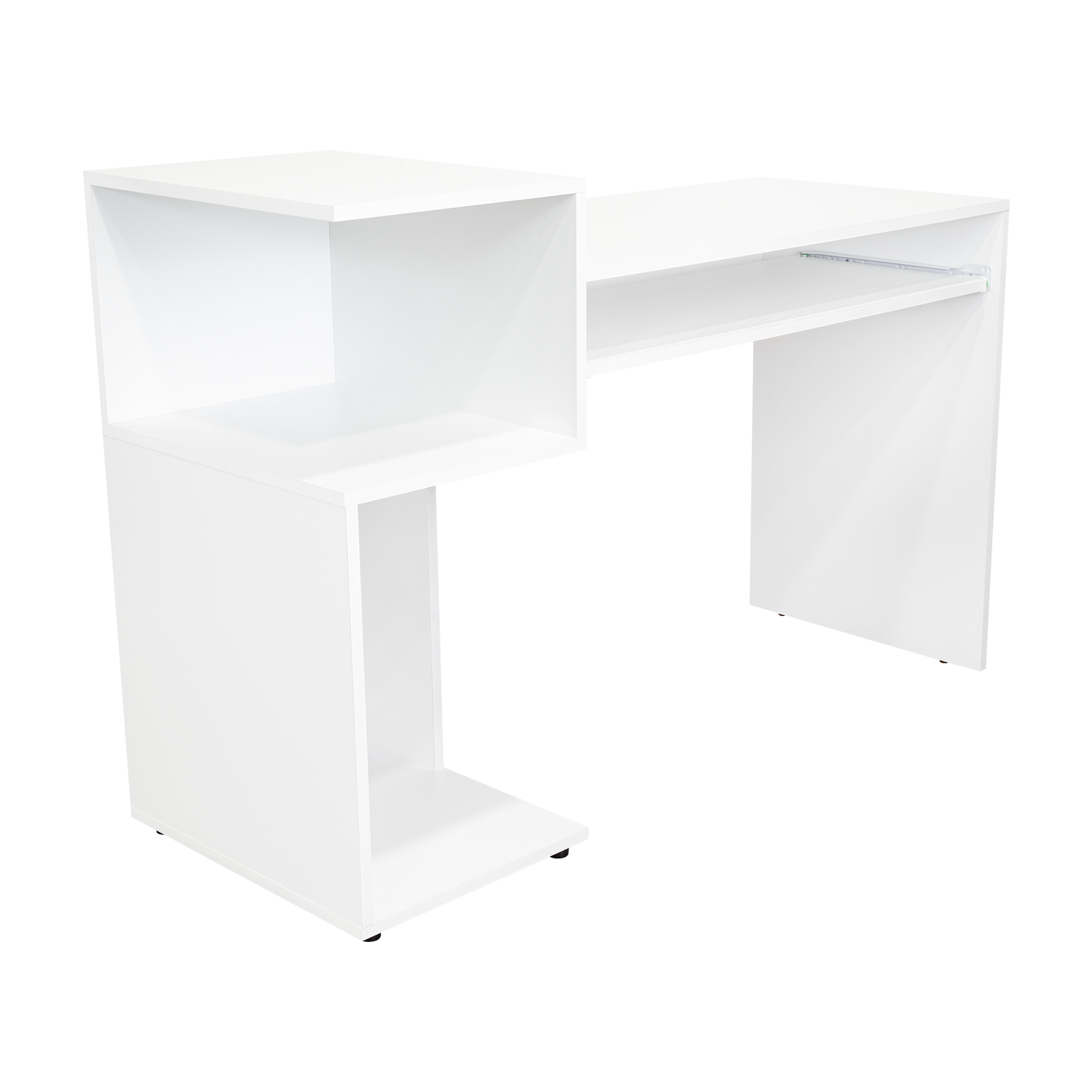 Combo Para Oficina Izan, Blanco, Incluye Escritorio y Biblioteca