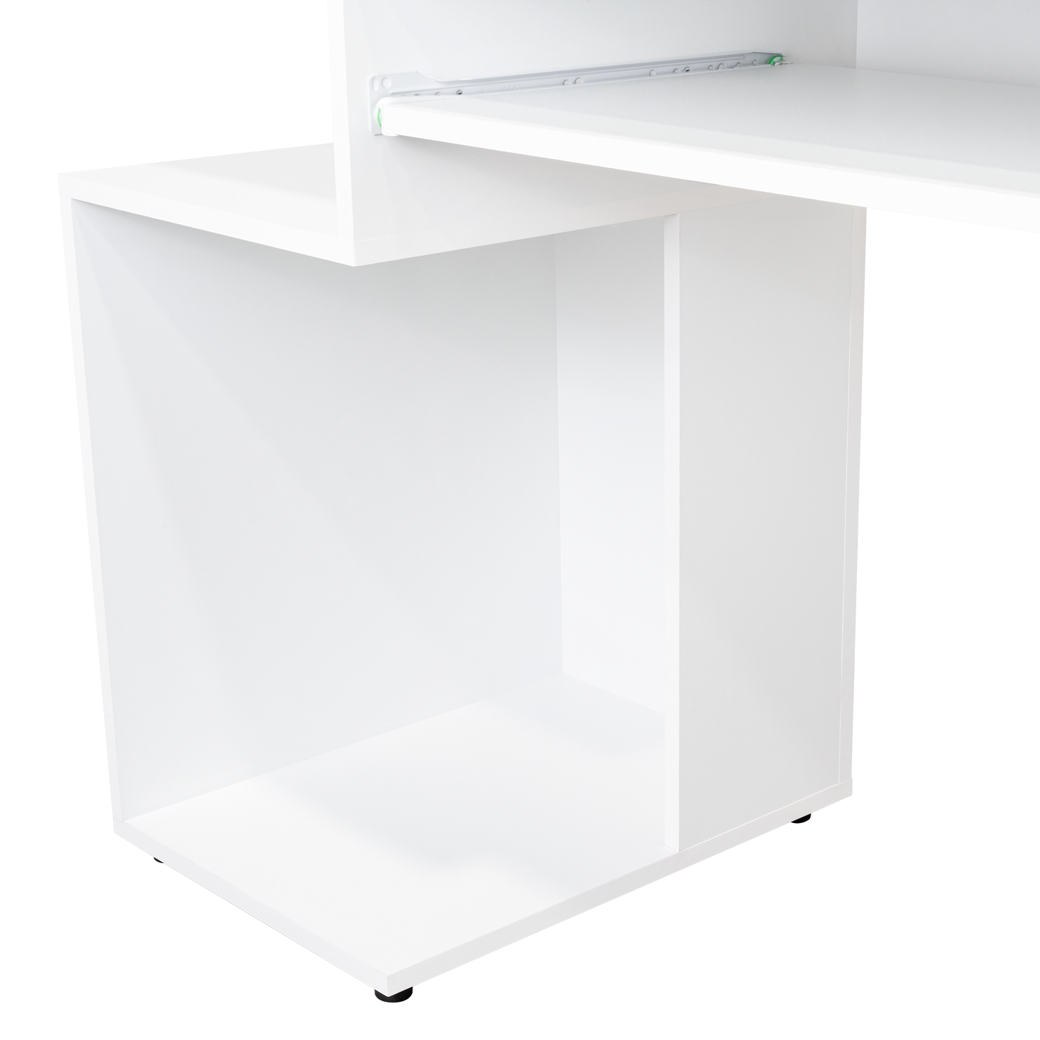 Combo Para Oficina Izan, Blanco, Incluye Escritorio y Biblioteca