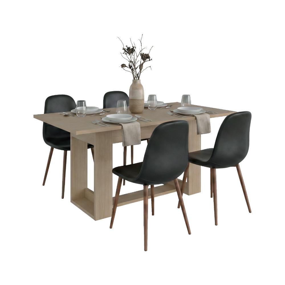 Mesa para Comedor Volder 160, Cartagena, con Amplia Superficie, No Incluye Sillas