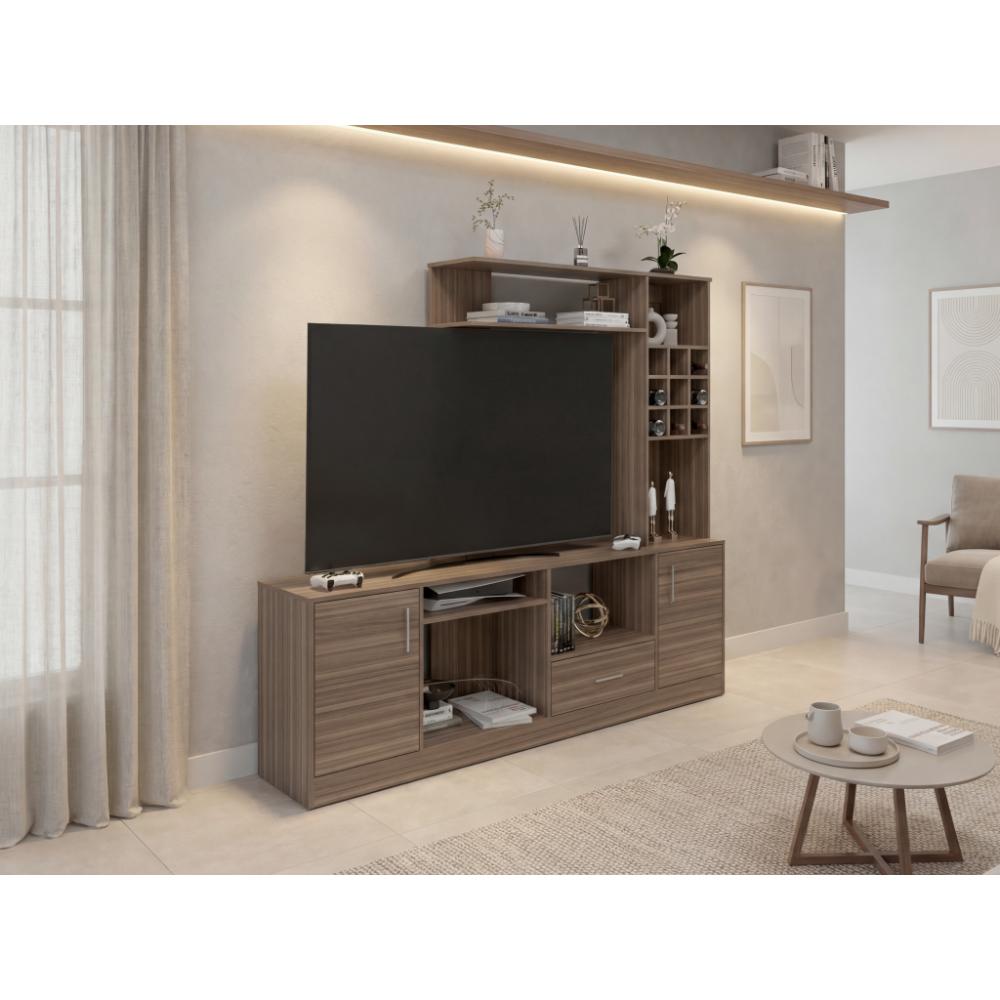 Mesa Para Tv Ascher, Avellana, Para Televisor de 60 Pulgadas