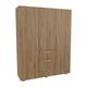 Closet Bariloche Bombay Eco ll, Fresno Europeo, Con Variedad de Entrepaños y Cuatro Puertas Abatibles ZF