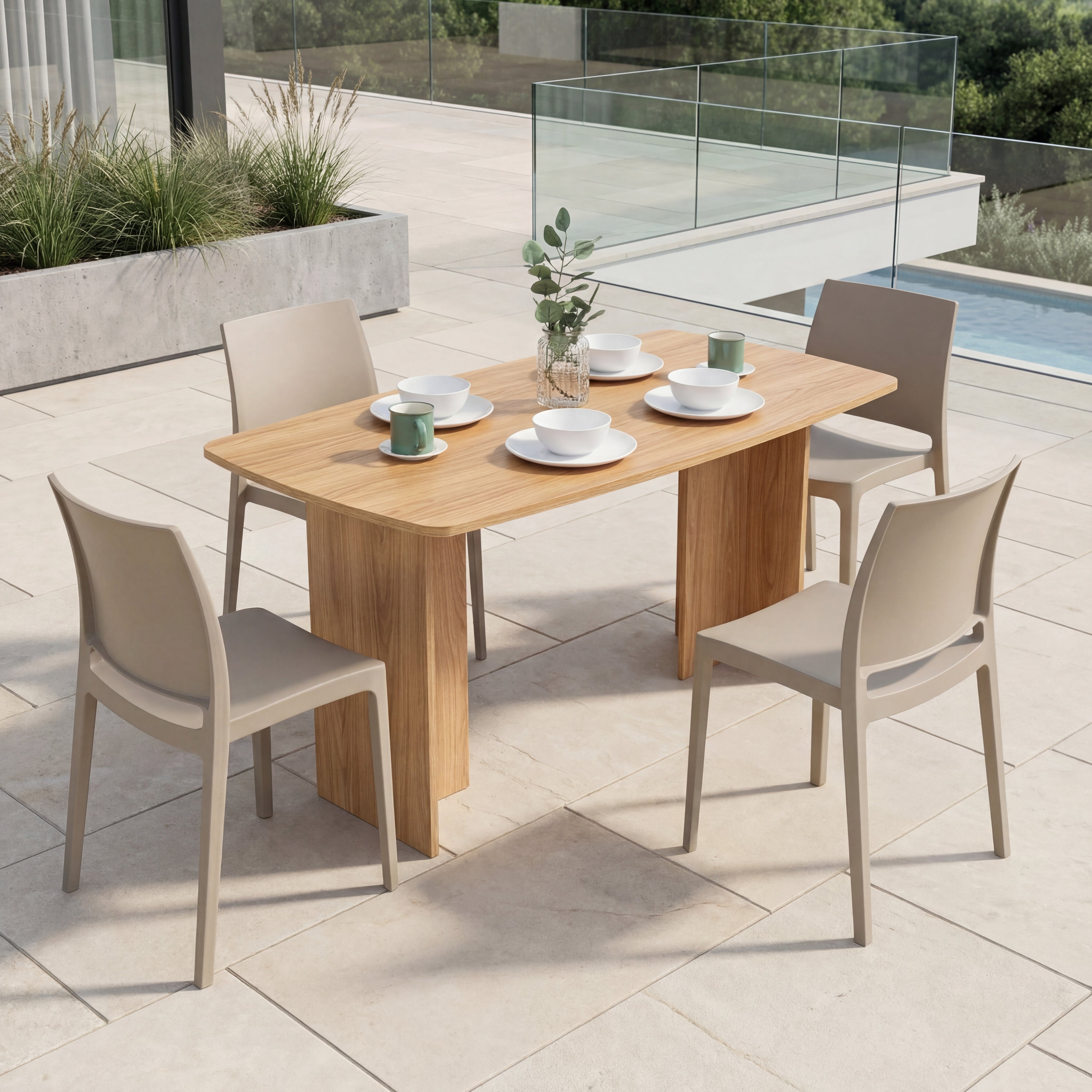 Combo comedor Tigar, Incluye Comedor y 4 Sillas